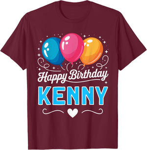 Happy Birthday Kenny T-Shirt - T-Shirt | Maroon