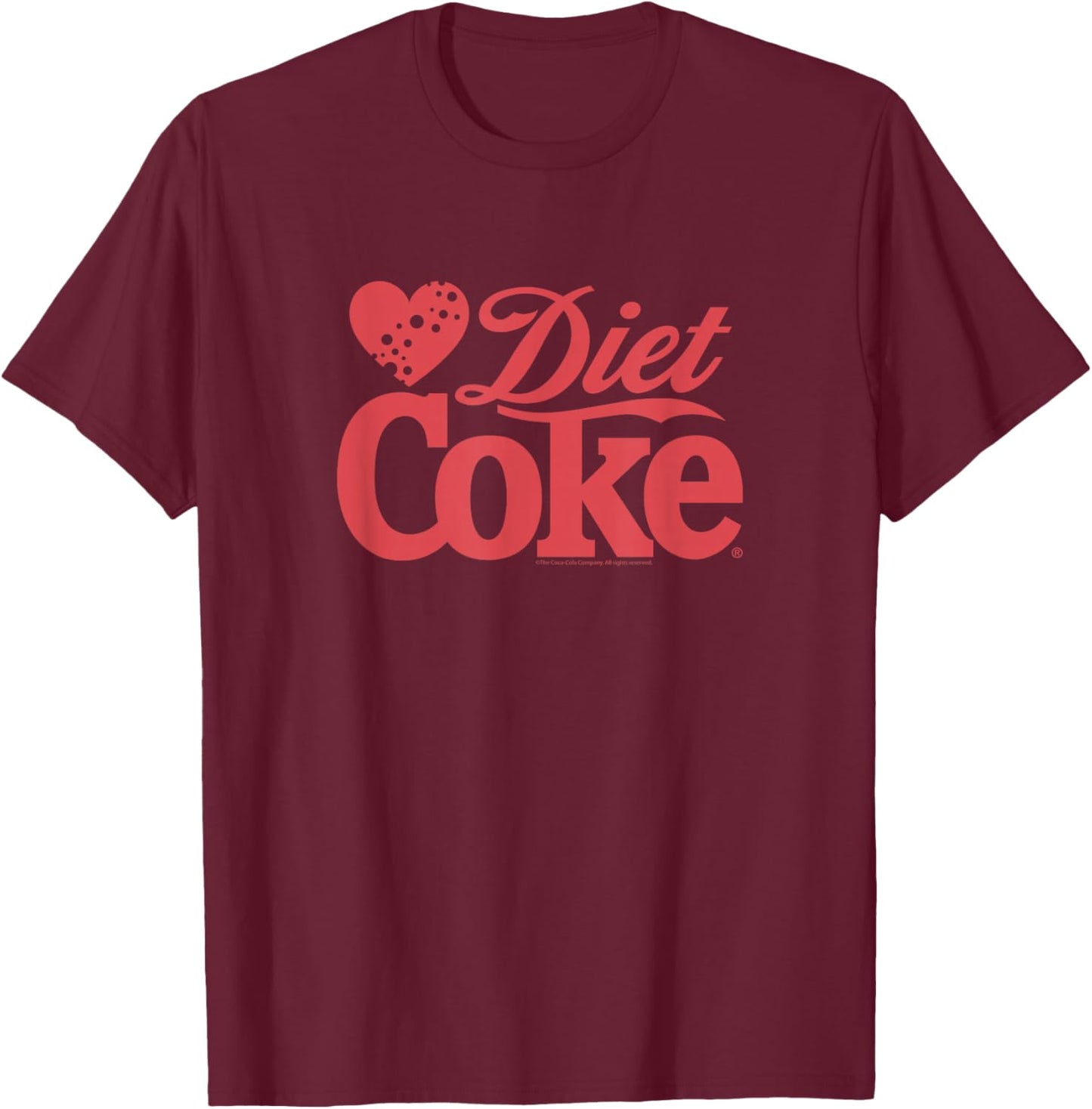 Coca-Cola - Diet Coke Heart T-Shirt - T-Shirt | Maroon