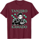 Demon Slayer: Kimetsu no Yaiba Tanjiro Kamado Classic Haori T-Shirt - T-Shirt | Maroon