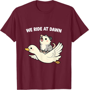 Funny Opossum Meme Kawaii Sarcastic Humor Girls Women T-Shirt - T-Shirt | Maroon