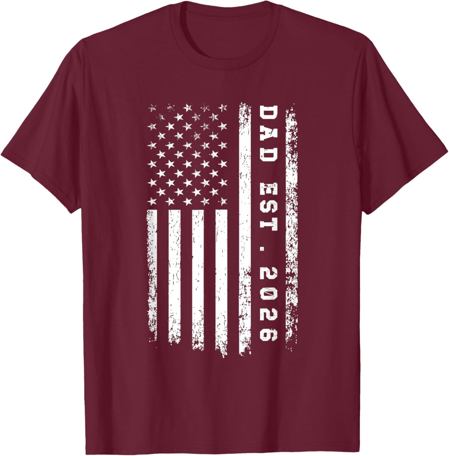 Dad Est. 2026 Promoted to Dad Est 2026 Father 2026 Loading T-Shirt - T-Shirt | Maroon