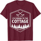 Coming to The Cottage Cozy Outdoors Hockey Romantic Couple T-Shirt - T-Shirt | Maroon