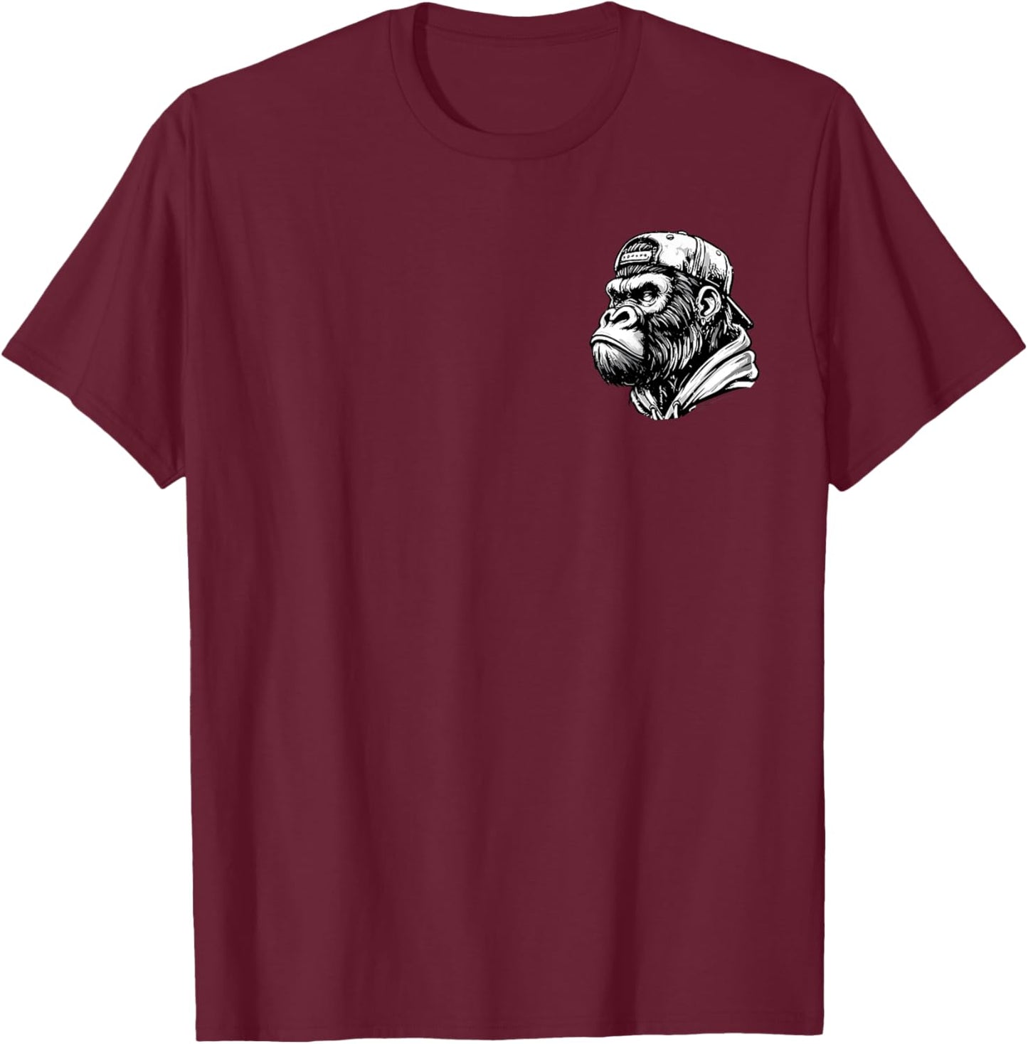Vintage As Far As I Know I'm Delightful Funny Monkey Meme T-Shirt - T-Shirt | Maroon