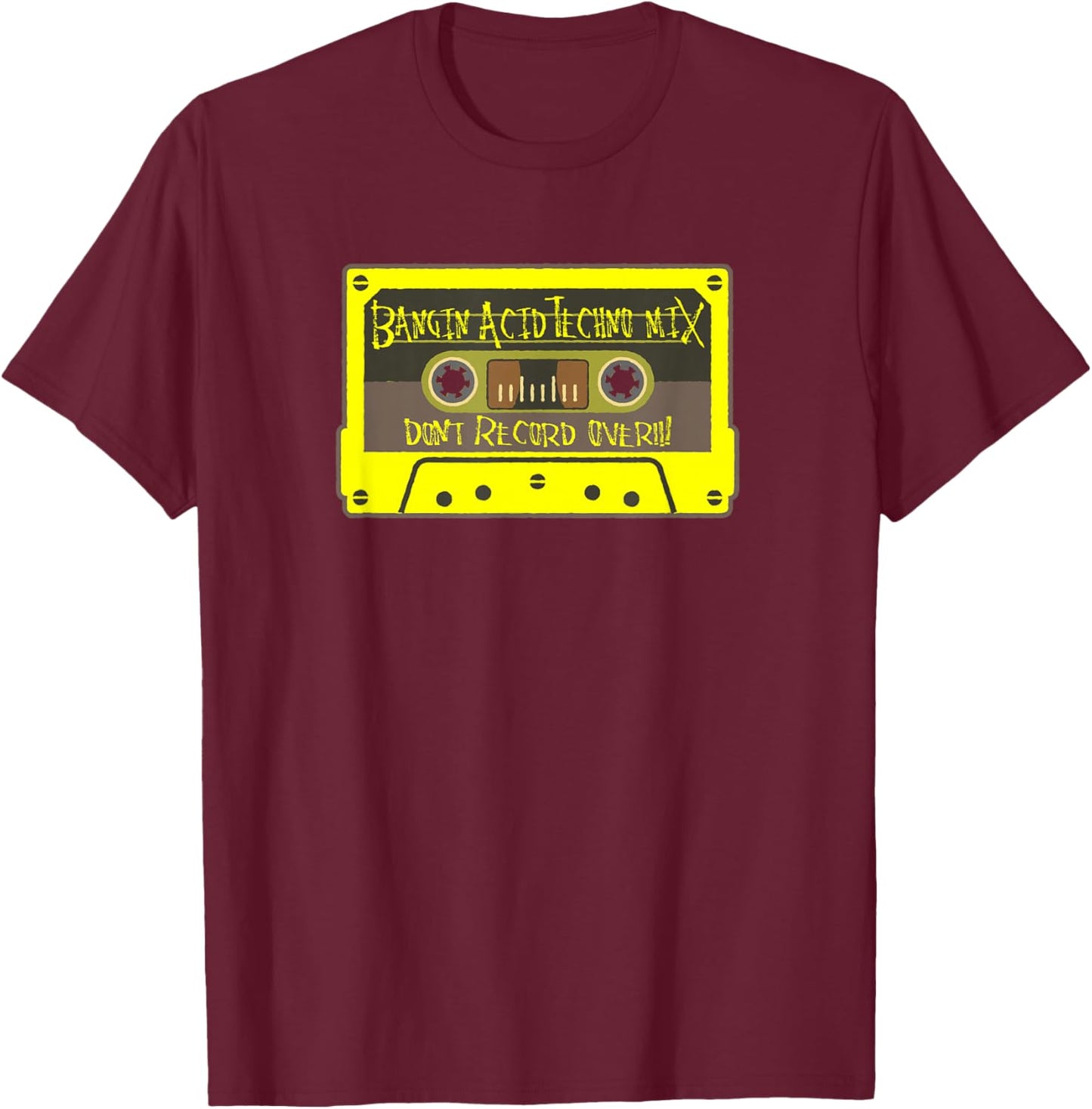 Acid Techno Energy | Underground Rave Vibes T-Shirt - T-Shirt | Maroon