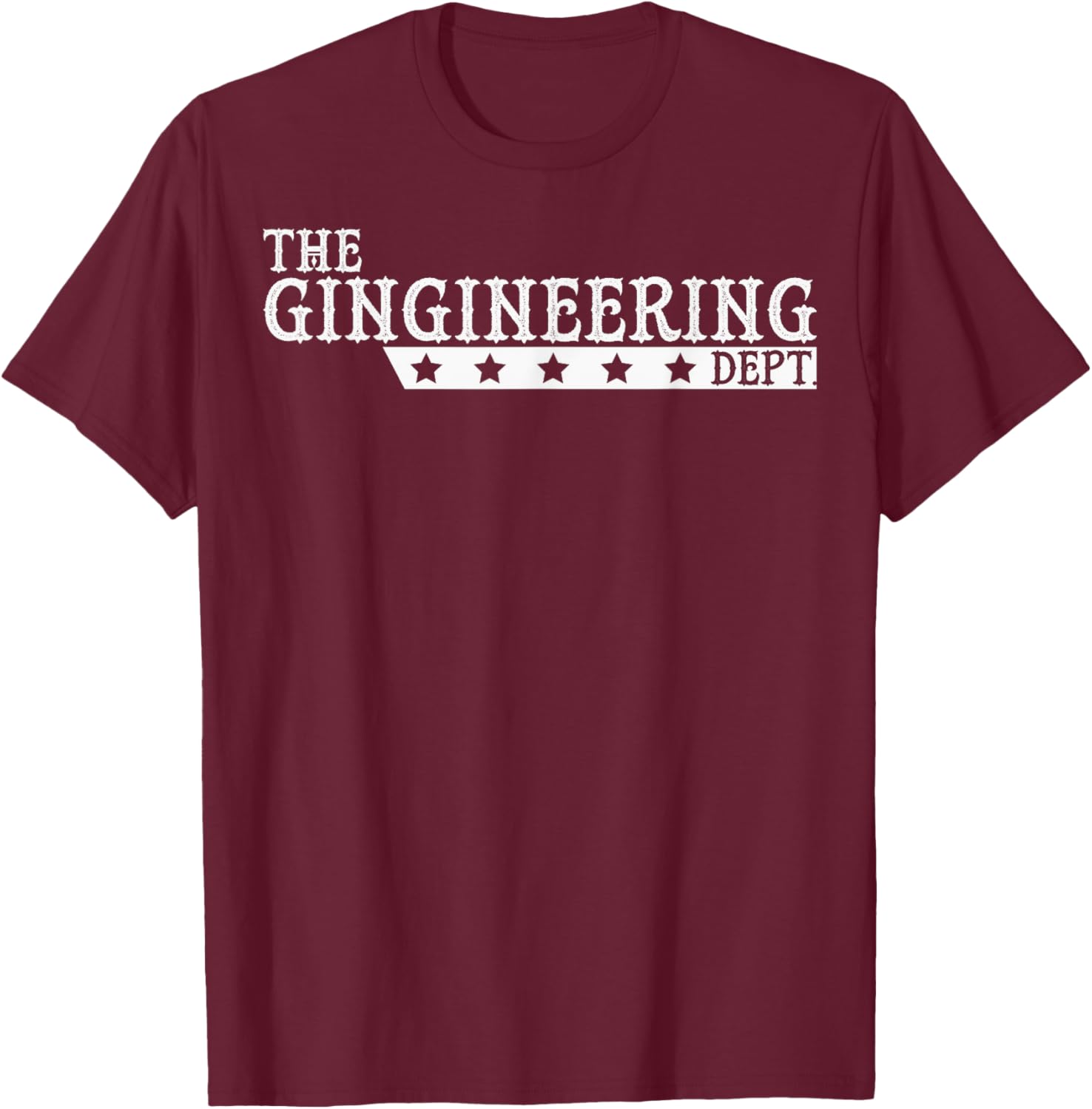 Black and White T-Shirt - T-Shirt | Maroon
