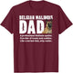 Belgian Malinois Dad Definition Belgian Malinois Father T-Shirt - T-Shirt | Maroon