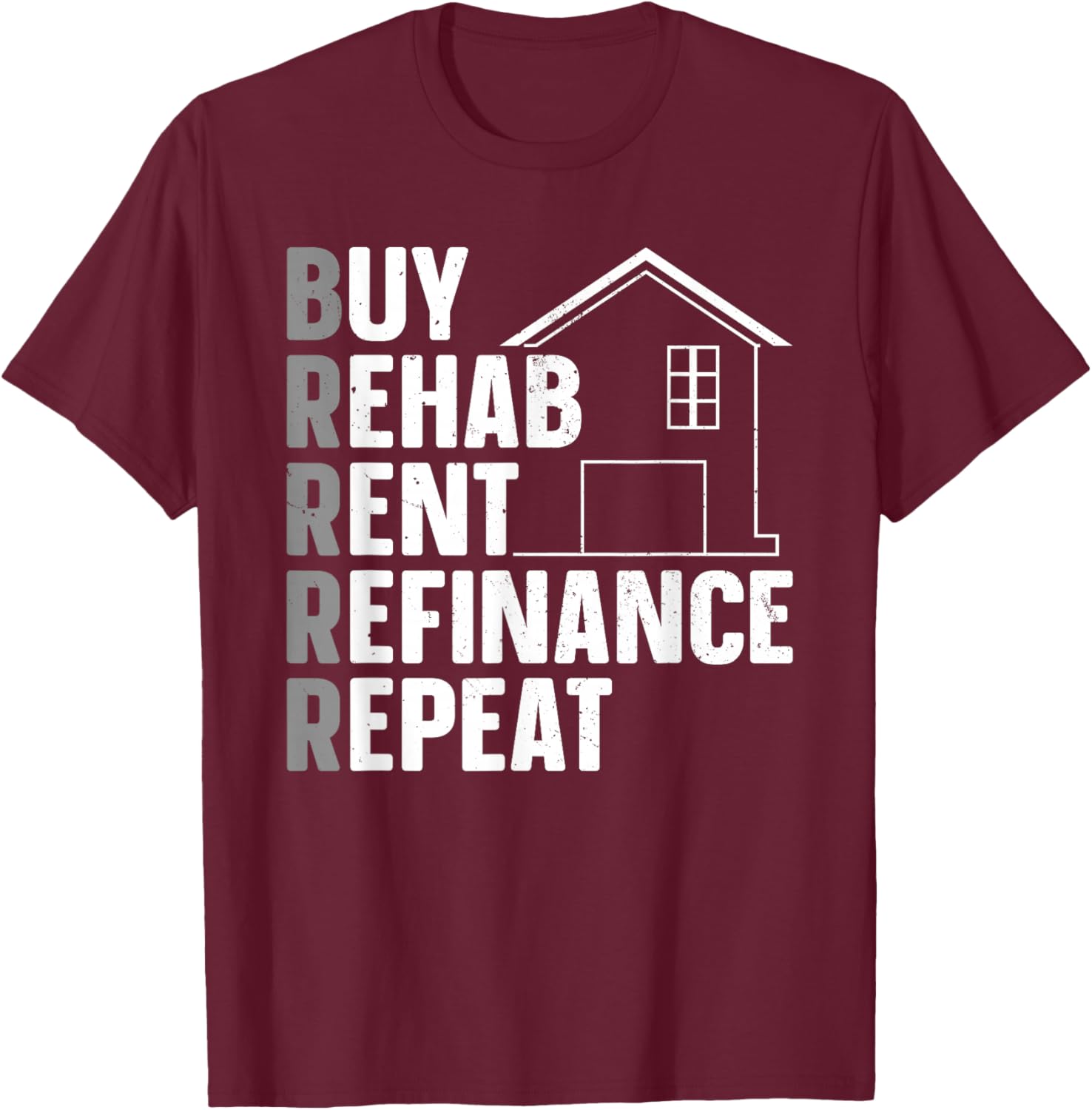 Cool Real Estate Investor Art Women Rental Property T-Shirt - T-Shirt | Maroon