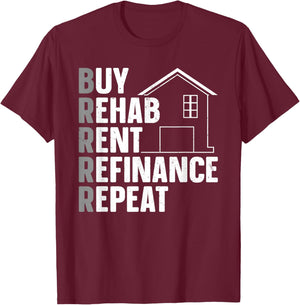Cool Real Estate Investor Art Women Rental Property T-Shirt - T-Shirt | Maroon