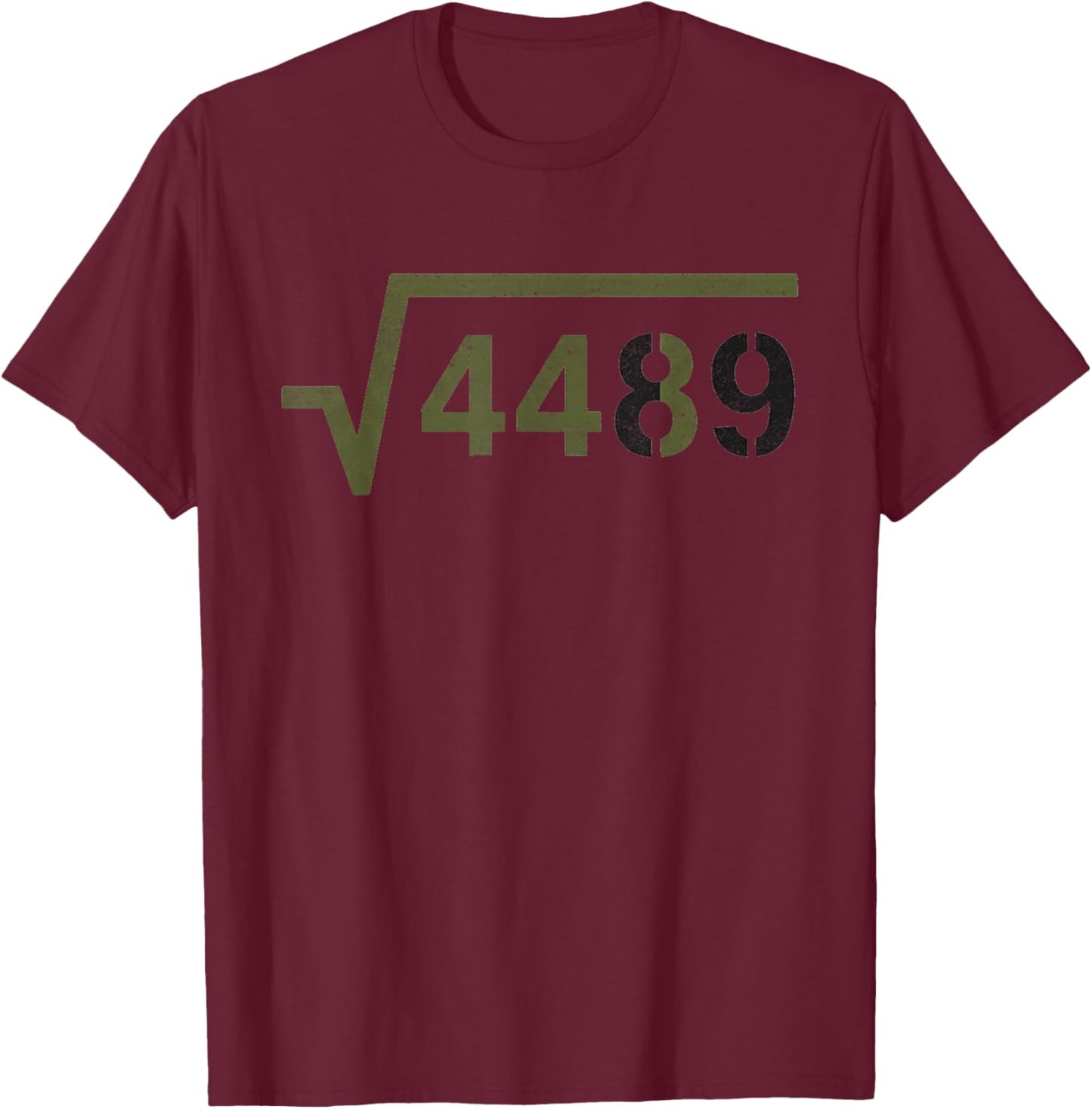 67 Six Seven 6-7 Meme Square Root 4489 Slang Math Teacher T-Shirt - T-Shirt | Maroon
