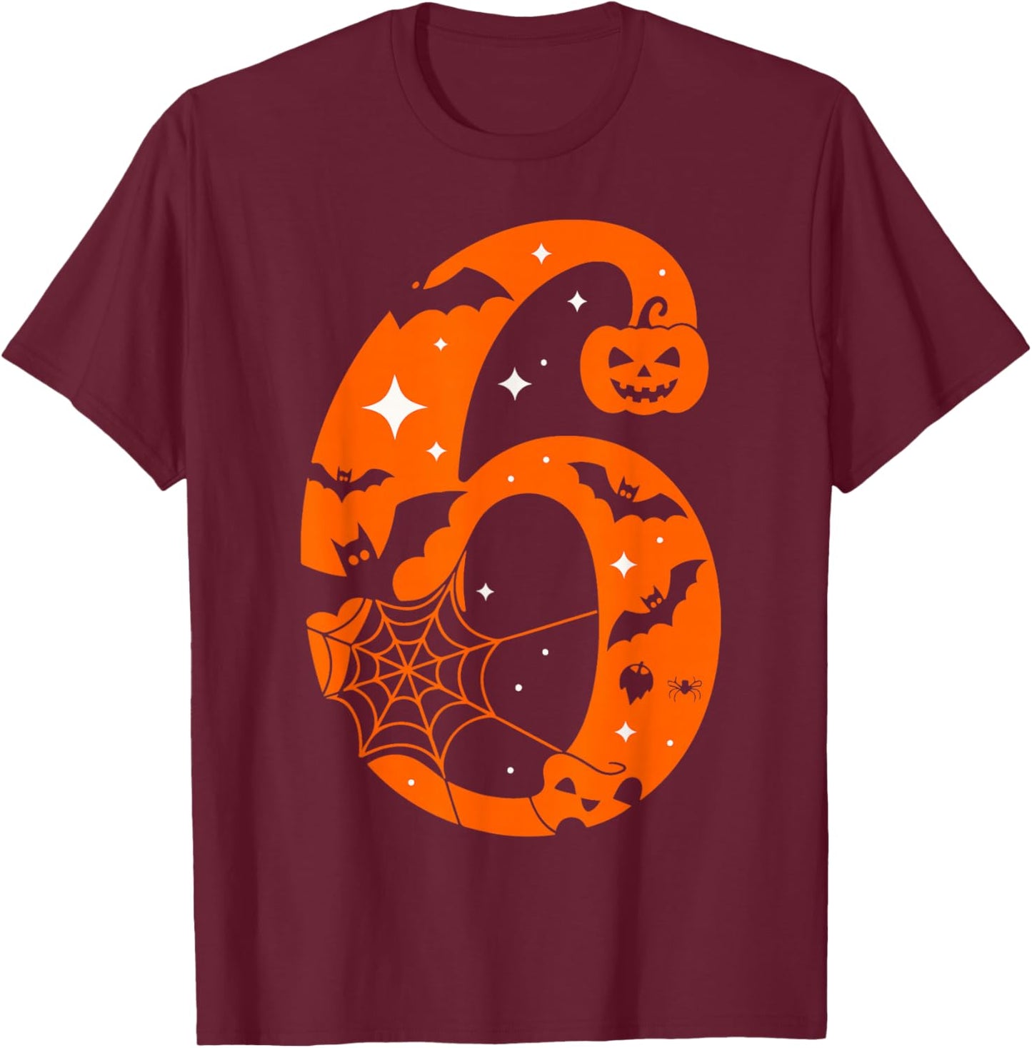 Couple Halloween Costume 6 7 Rizz Six Seven Meme T-Shirt - T-Shirt | Maroon