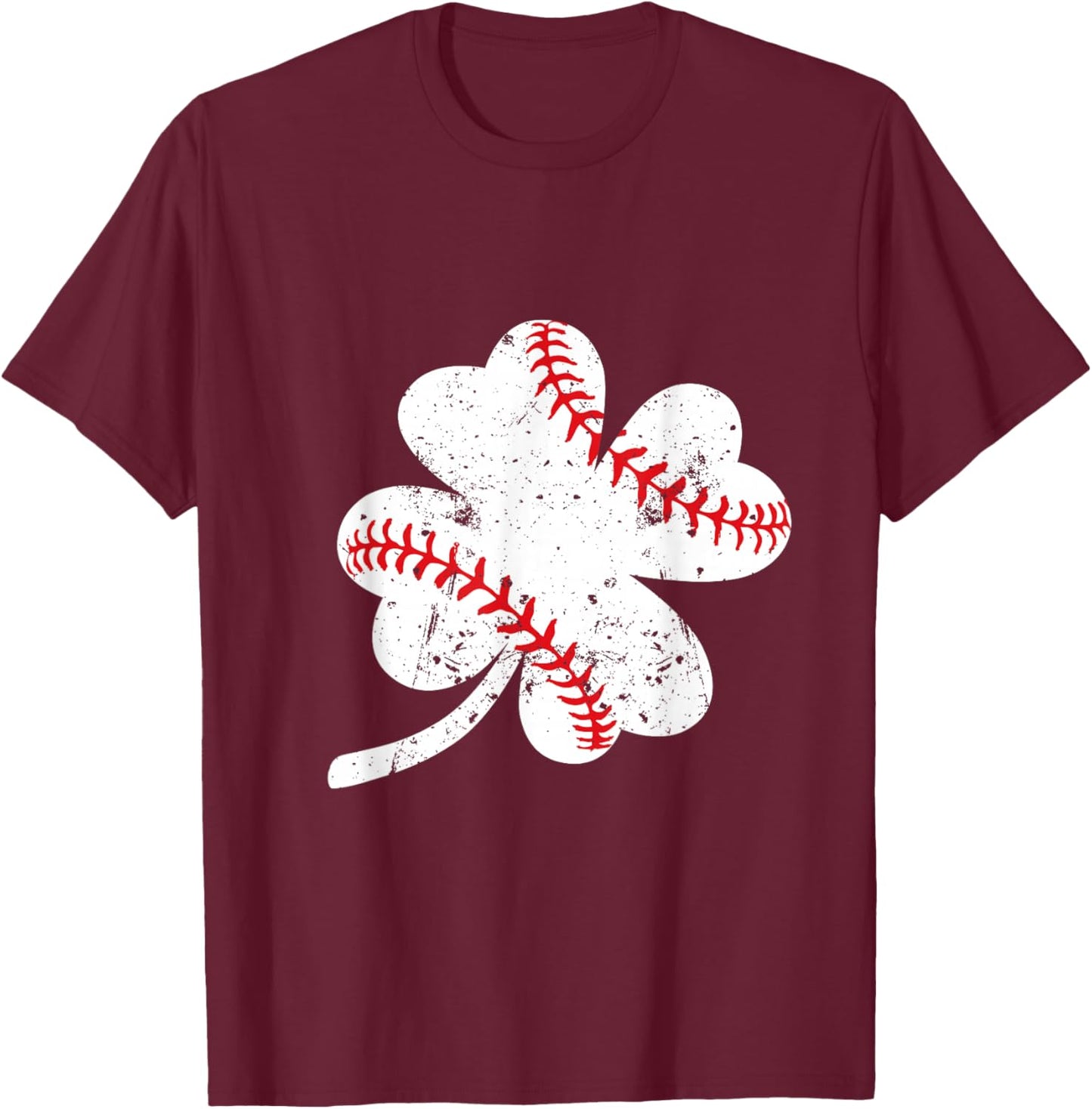Shamrock Baseball T-Shirt - T-Shirt | Maroon