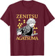 Demon Slayer: Kimetsu no Yaiba Zenitsu Agatsuma Yellow Haori T-Shirt - T-Shirt | Maroon