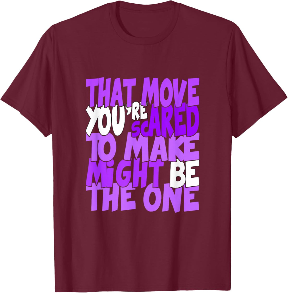 Purple Color Might Be The One Purple Graphic T-Shirt - T-Shirt | Maroon