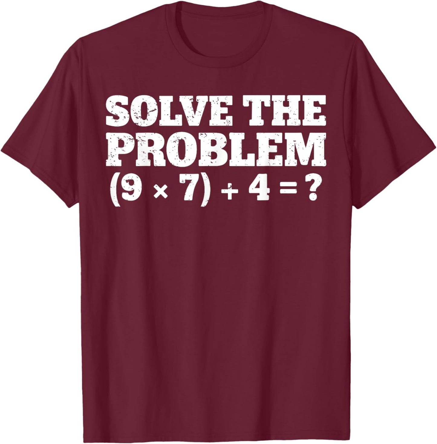 Funny 67 Meme PEMDAS Math Teacher Brainrot Elementary Joke T-Shirt - T-Shirt | Maroon