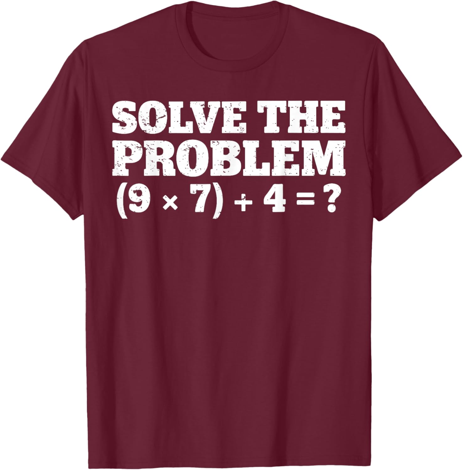Funny 67 Meme PEMDAS Math Teacher Brainrot Elementary Joke T-Shirt - T-Shirt | Maroon