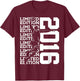 Limited Edition 2016 Basketball 10TH Birthday T-Shirt - T-Shirt | Maroon