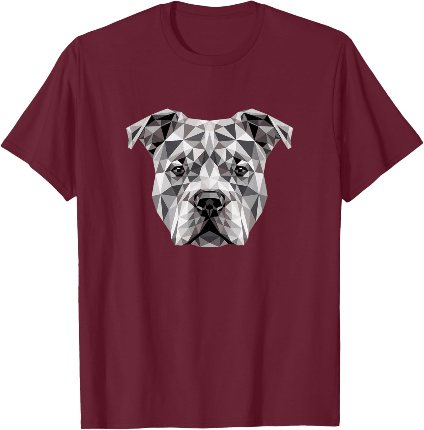 Pitbull Terrier Bulldog Pittie Dog American Pit Bull Terrier T-Shirt - T-Shirt | Maroon