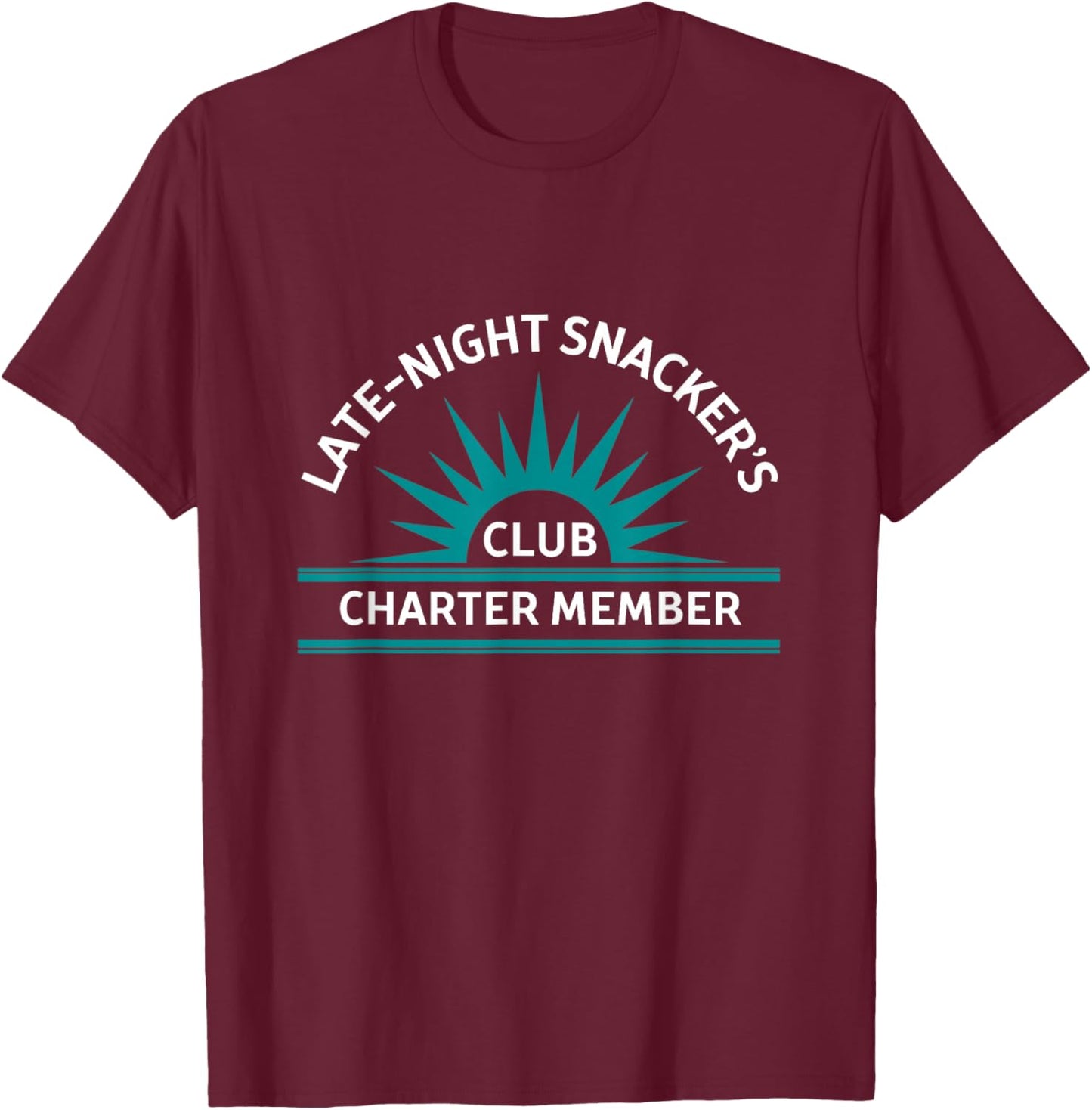 Late-Night Snacker's Club T-Shirt - T-Shirt | Maroon