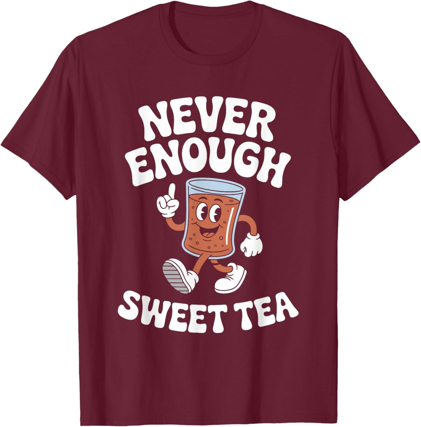 Funny Sweet Tea Retro T-Shirt - T-Shirt | Maroon