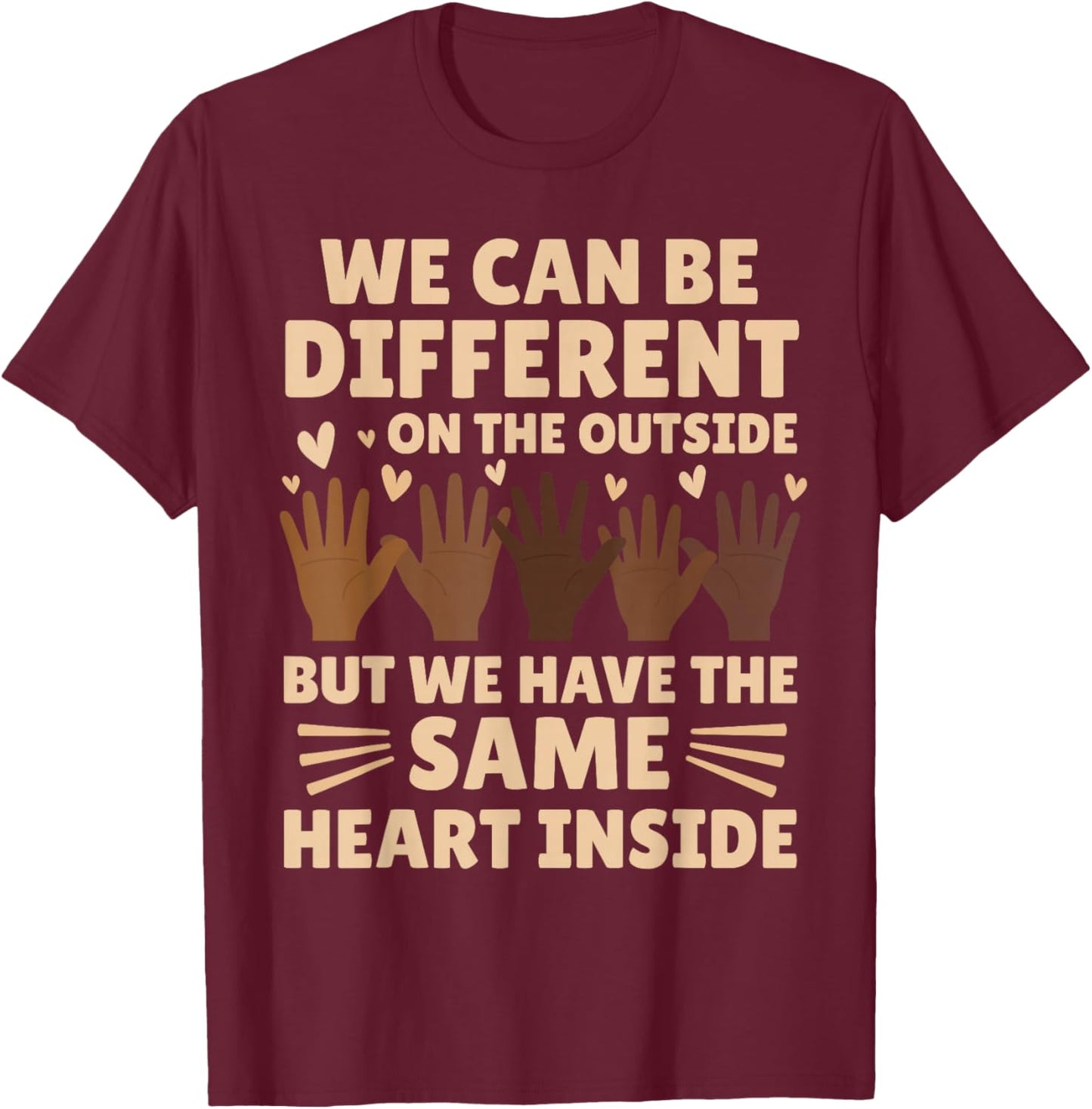 Same Heart Black History Month African American Women Kids T-Shirt - T-Shirt | Maroon