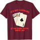 It's Not Gambling, Confident T-Shirt - T-Shirt | Maroon