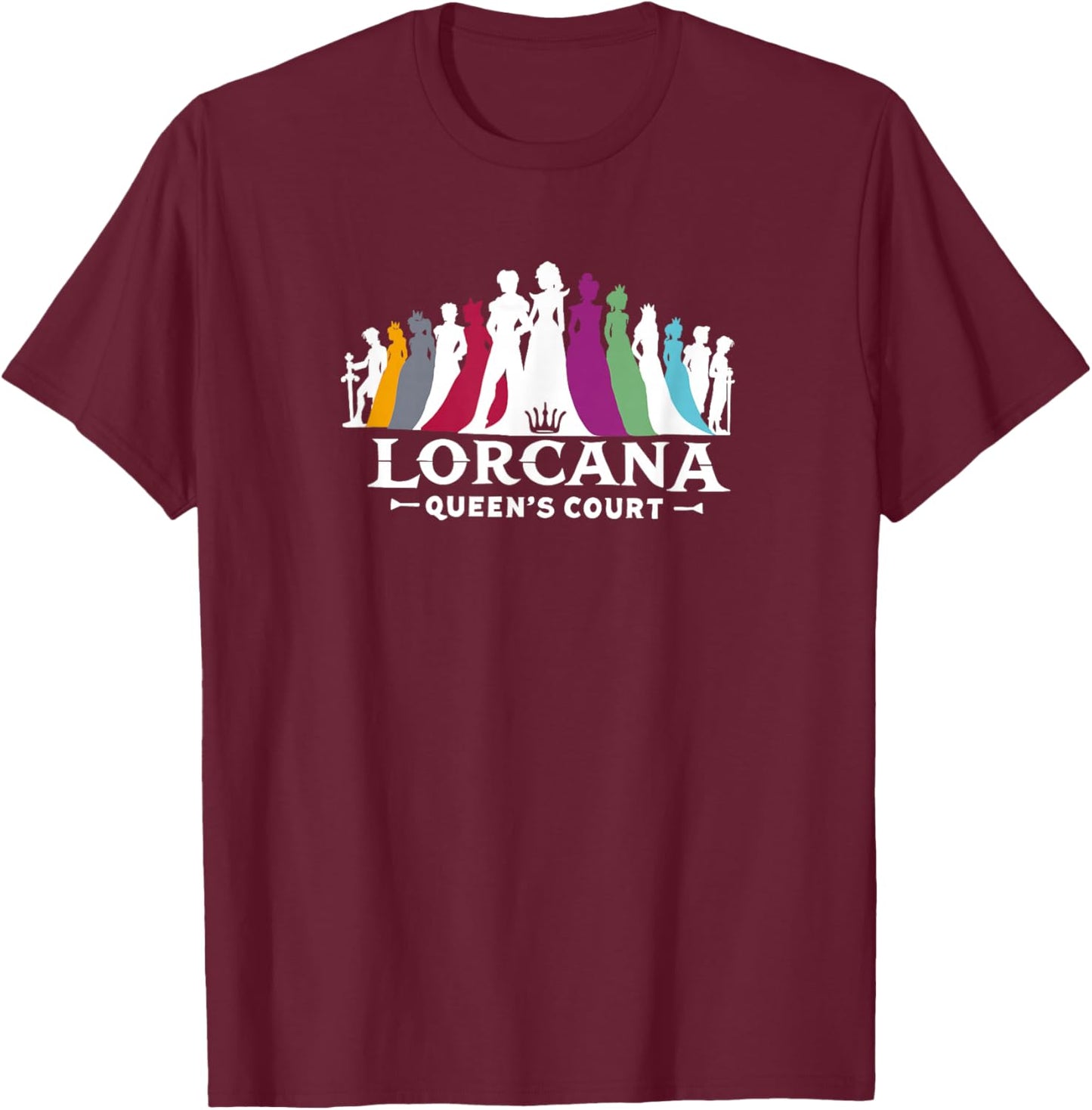 Lorcana Queen's Court T-Shirt - T-Shirt | Maroon