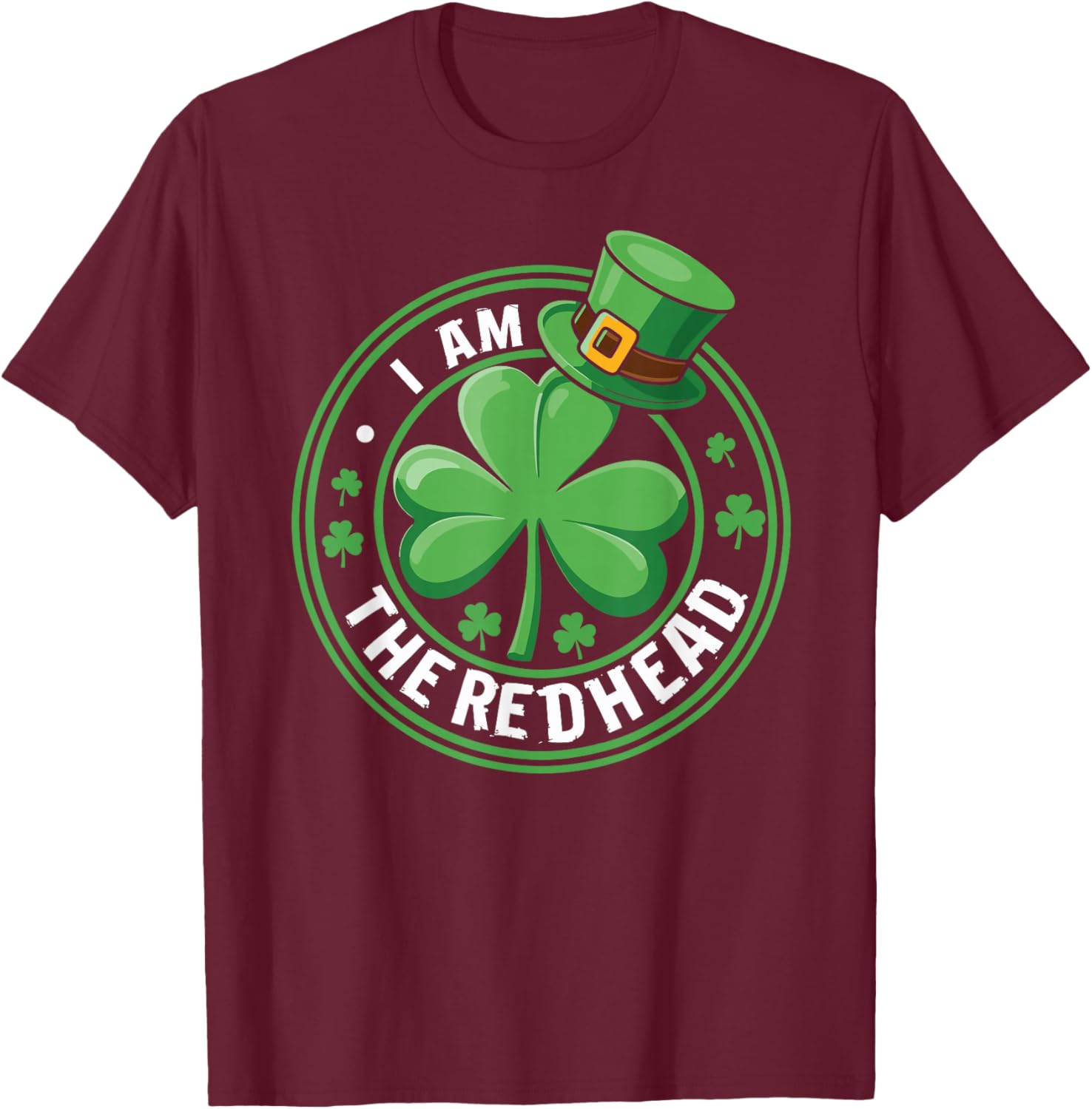 Funny Dibs On The Redhead I Am The Redhead Women Men Kids T-Shirt - T-Shirt | Maroon