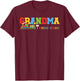 Train Birthday Grandma T-Shirt - T-Shirt | Maroon