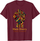 Black History Bold Future African Kente Pattern Heritage T-Shirt - T-Shirt | Maroon