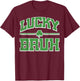 St Patricks Day Lucky Bruh Saint Pattys Meme Women Men Kids T-Shirt - T-Shirt | Maroon
