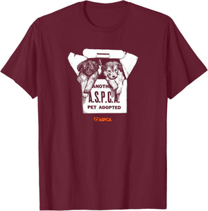 The Archive Collection: Puppies in a Box (Illustrated) T-Shirt - T-Shirt | Maroon