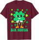 67 Meme Six Seven Shamrock St Patrick’s Day Boys Girls Kids T-Shirt - T-Shirt | Maroon