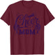Purple Cheer Mom Women Vintage Cheerleader T-Shirt - T-Shirt | Maroon