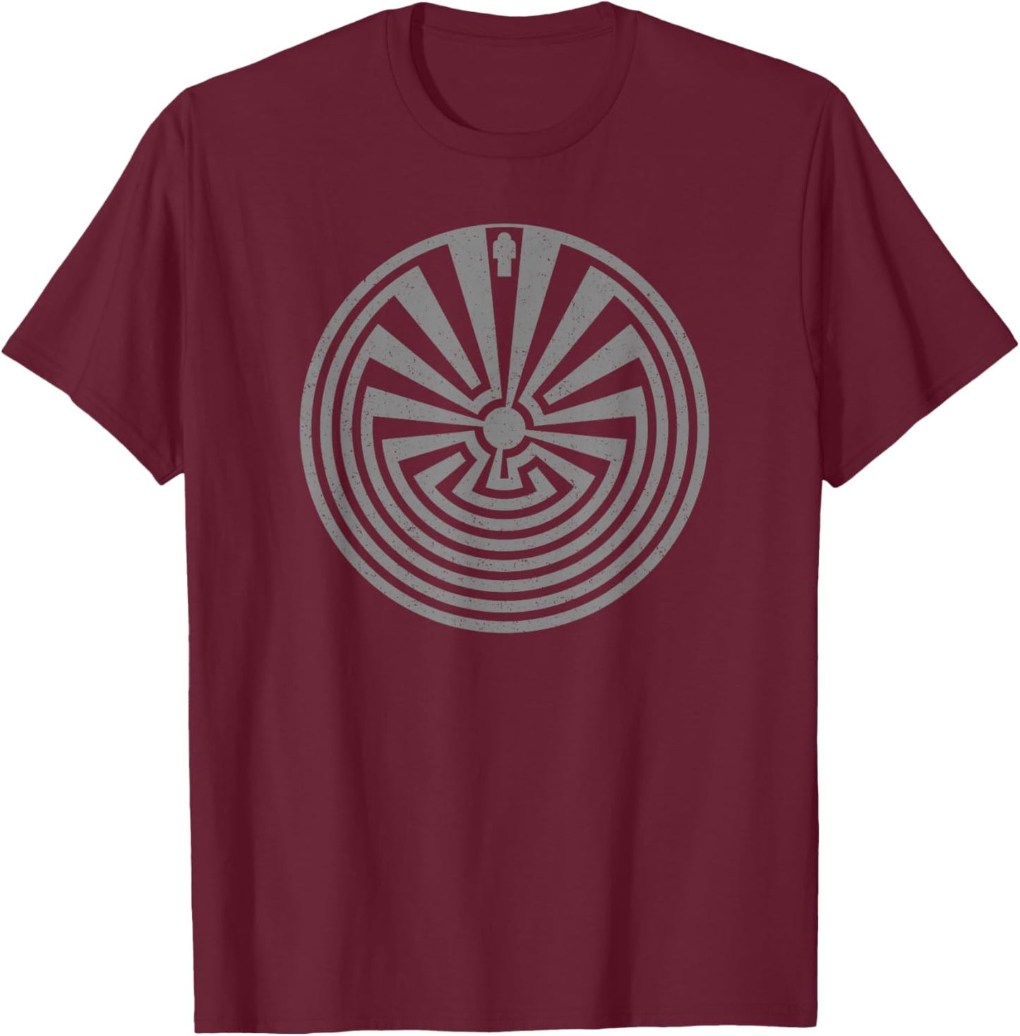 Tohono O'Odham Native American Symbol T-Shirt - T-Shirt | Maroon