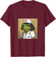 Funny Frog Bob Haircut Meme Funny Nurse T-Shirt - T-Shirt | Maroon