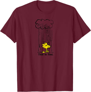 Woodstock This is Fine T-Shirt - T-Shirt | Maroon
