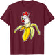 Chicken Banana T-Shirt - T-Shirt | Maroon
