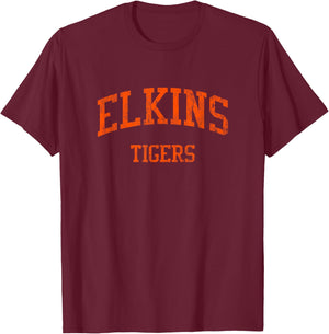 Elkins High School HS Elkins WV Vintage Sports T-Shirt - T-Shirt | Maroon