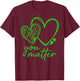 You Matter You are Enough Semicolon Mental Health Awareness T-Shirt - T-Shirt | Maroon