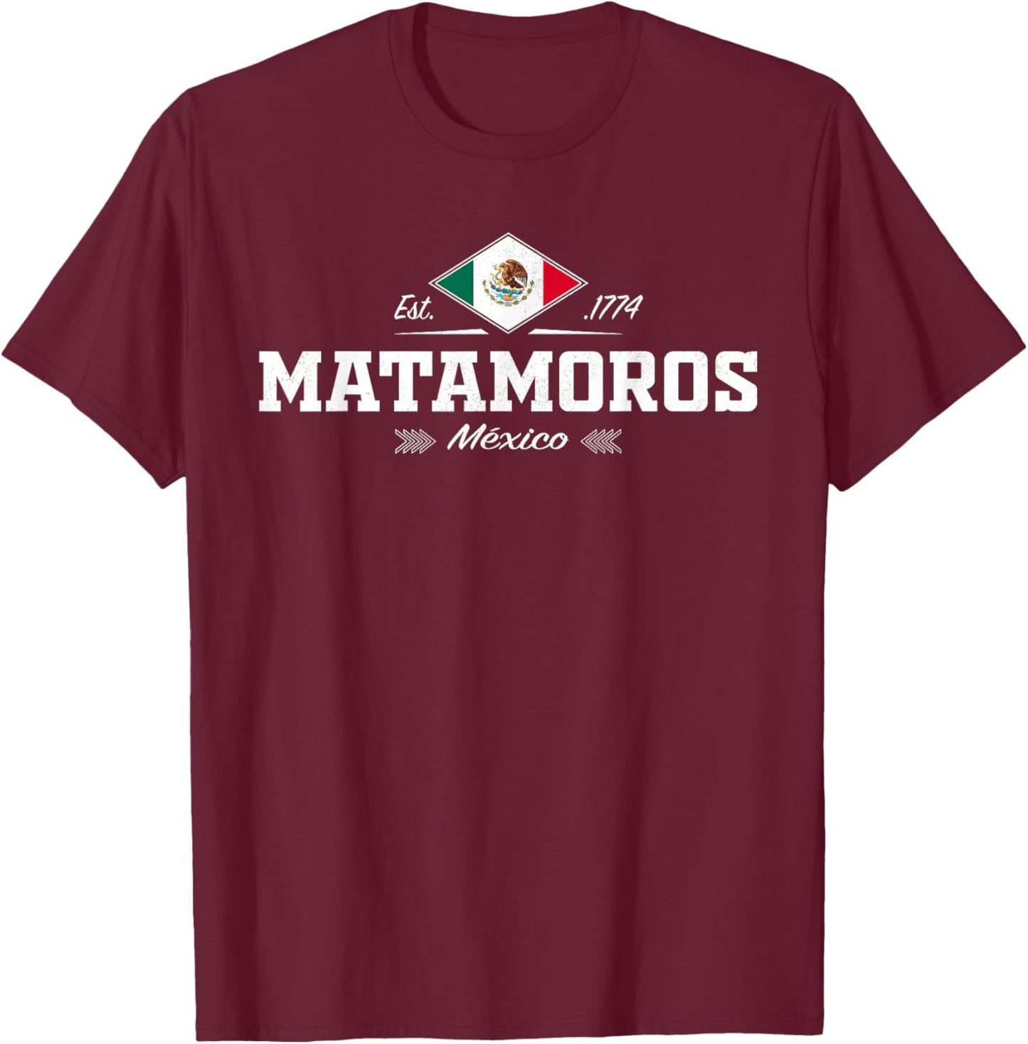 Matamoros Mexico T-Shirt - T-Shirt | Maroon