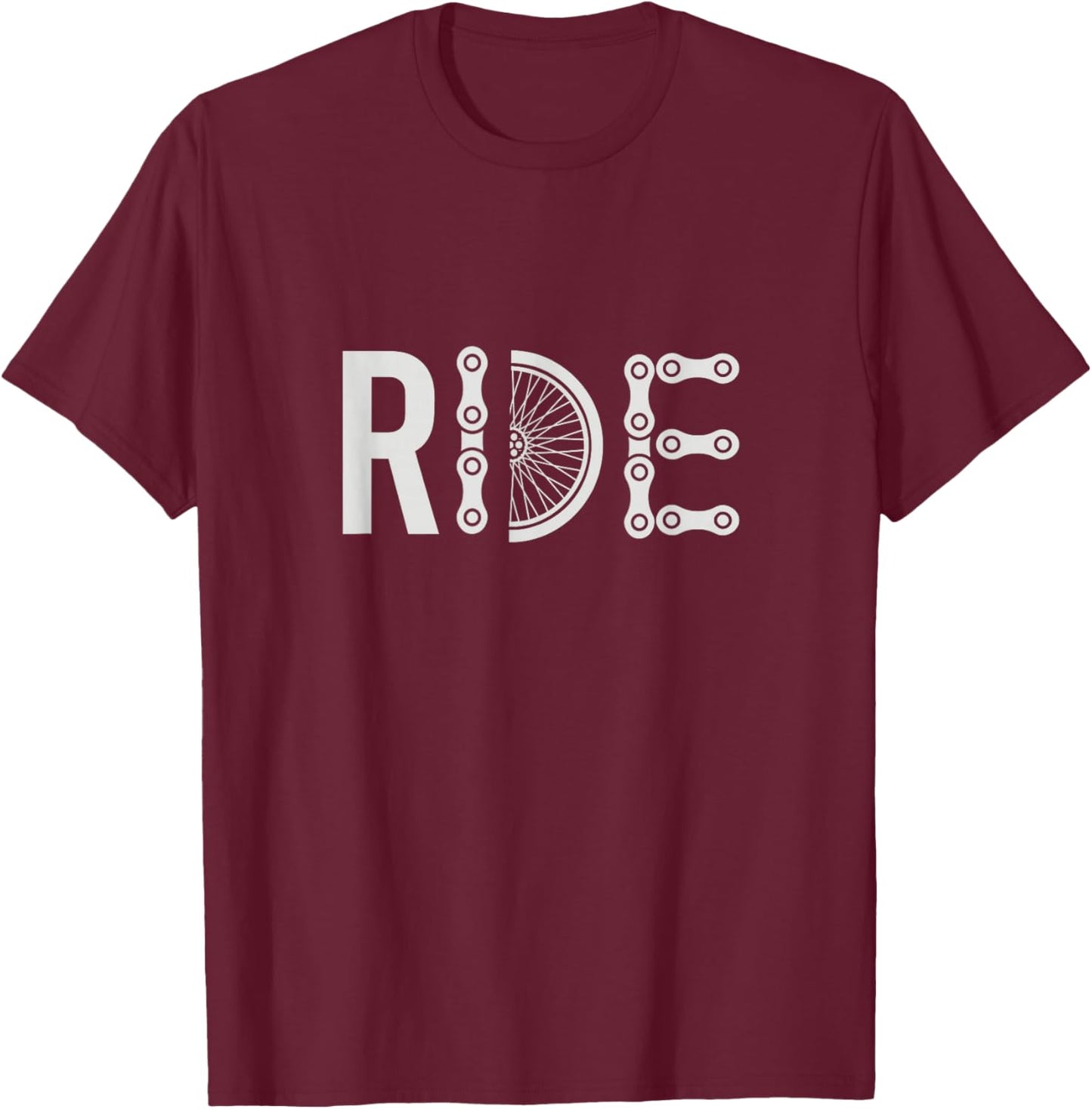 Cycling Bicycle Biker Men Women Kids Biking T-Shirt - T-Shirt | Maroon