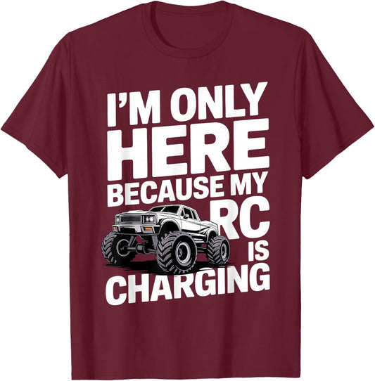 RC Car Design Women Kids RC Race Car Lover RC Car T-Shirt - T-Shirt | Maroon