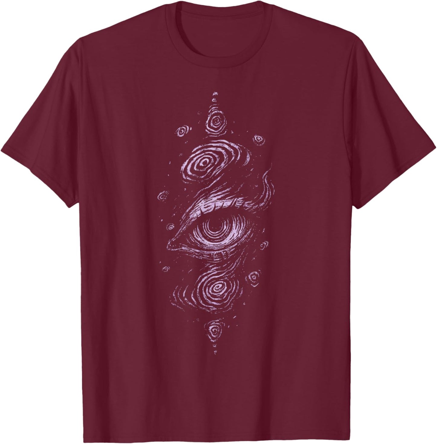 Eyes Purple Pastel Goth Grunge Alt Y2K Emo Weird Aesthetic T-Shirt - T-Shirt | Maroon