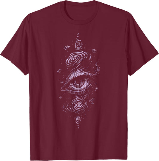 Eyes Purple Pastel Goth Grunge Alt Y2K Emo Weird Aesthetic T-Shirt - T-Shirt | Maroon