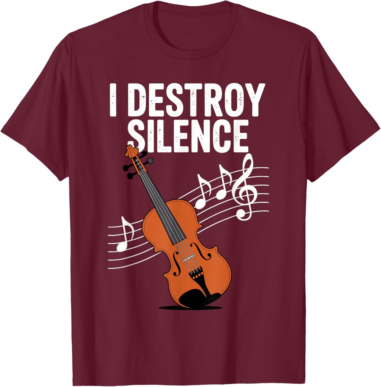 Cool Violin Art Women Violinist Violin Player Violin T-Shirt - T-Shirt | Maroon