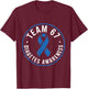 Team 67 Six Seven Diabetes Awareness Month Blue Cute Ribbon T-Shirt - T-Shirt | Maroon