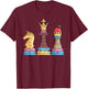 Chess Player Drip Kids Men Boys Dripping Chess T-Shirt - T-Shirt | Maroon