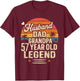 Legend Husband Dad Grandpa 57 Year Old 57th Birthday T-Shirt - T-Shirt | Maroon