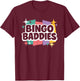 Retro Bingo Baddies T-Shirt - T-Shirt | Maroon