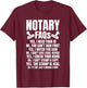 Notary Public T-Shirt - T-Shirt | Maroon